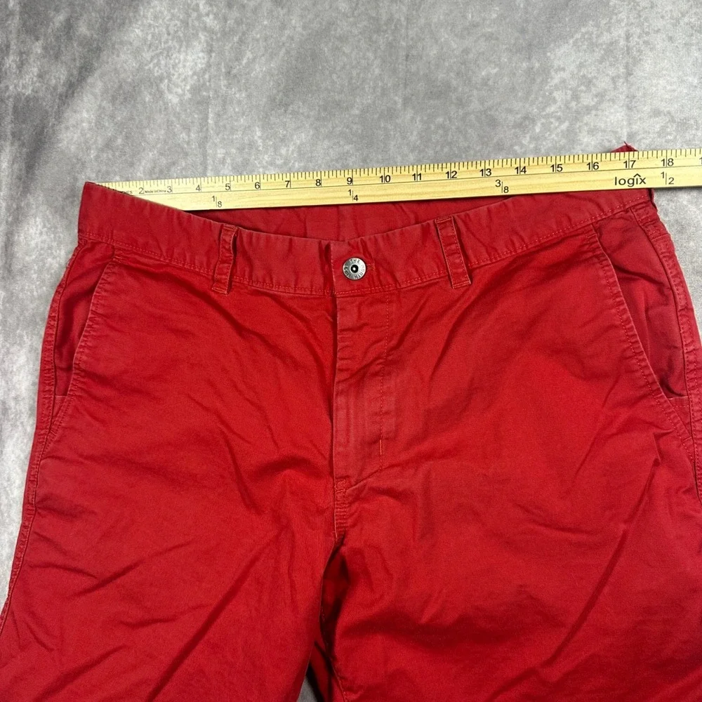 The North Face Mens Red Chino Shorts Size 36 Golf Outdoor Casual Cotton Preppy